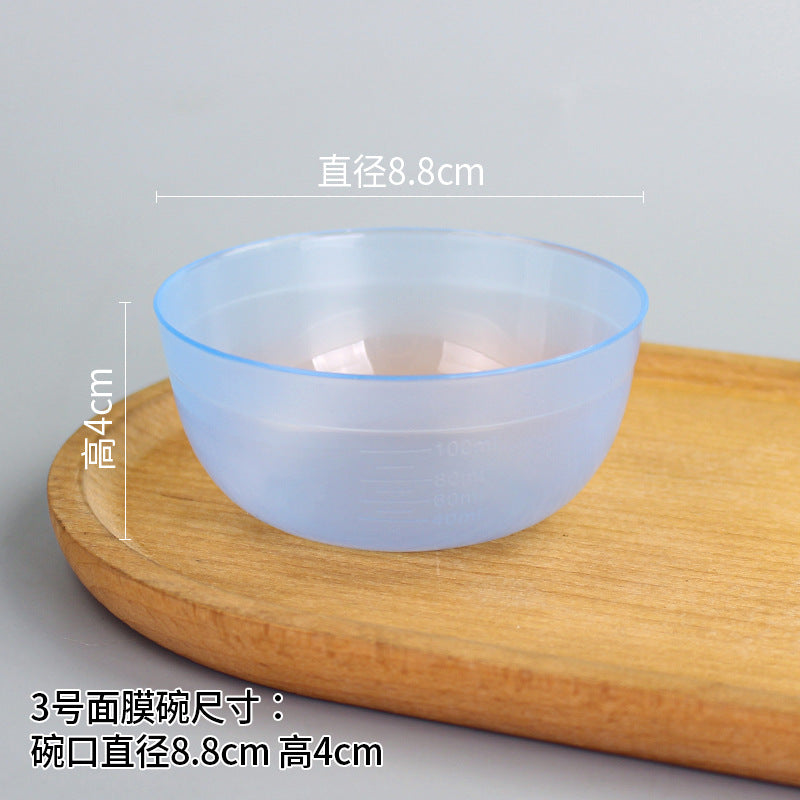 Beauty bowl spa mask mixing tool plastic mask bowl wholesale set - flat rim bowl