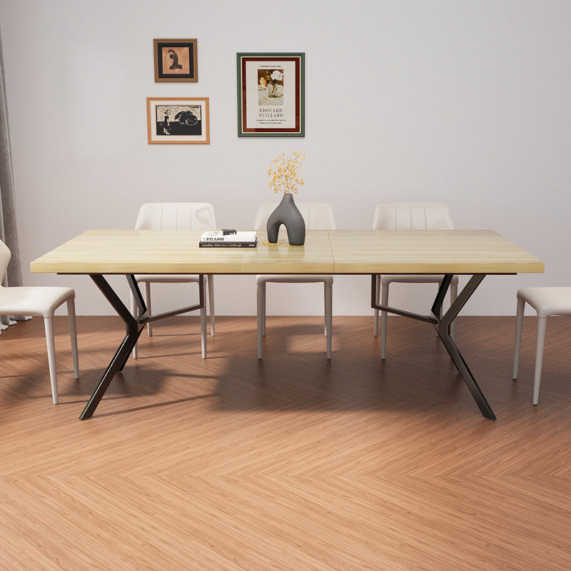 Factory direct wholesale customizable nordic light luxury dining table modern minimalist home stretchable small apartment living room table