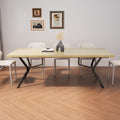 Factory direct wholesale customizable nordic light luxury dining table modern minimalist home stretchable small apartment living room table