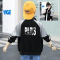 Stylish boys' spring/autumn long-sleeve jacket, middle and young children's autumn jacket, girls' baby zip-up top, children's sweatshirt