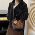 Niche style design fashion large capacity shoulder bag for women 2025new arrivalautumclassy sense work clothingsatchel bucket bag
