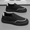 Old beijing cloth shoes men's winter breathable driving shoes lightweight lazy slip-on men's shoes trendy ultra-light canvas sneakers