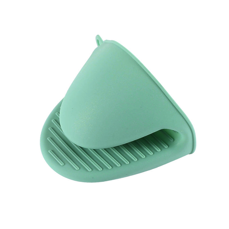 Heat-resistant oven mitts, kitchen utensil tongs, silicone non-slip baking oven microwave plate grippers, 27g