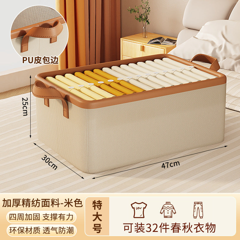 Wardrobe Clothes Pants Storage Box Clothes Layered Storage Artifact Household Folding Organizing Basket Storage Box Organizing Box