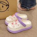 2025 summer new collection: closed-toe slides - trendy, platform, thick-soled, non-slip, wear-resistant clogs & sandals for outdoor wear