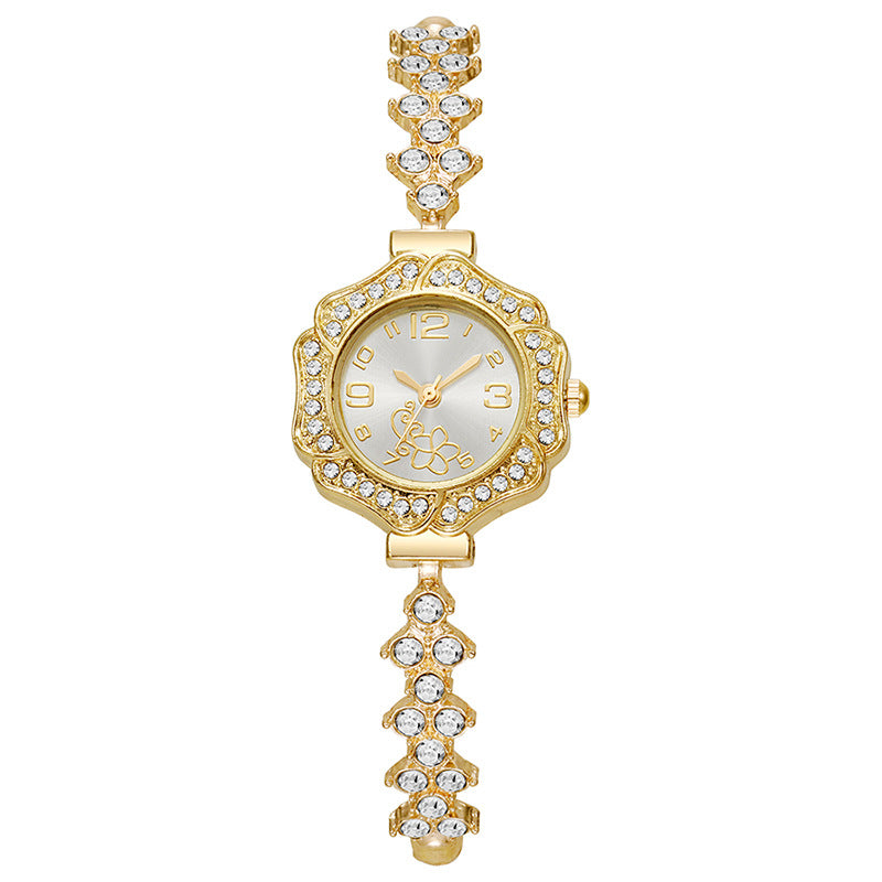 Women's quartz watch, slim bracelet style, adjustable jewelry quartz watch, in-stock, cross-border small batch