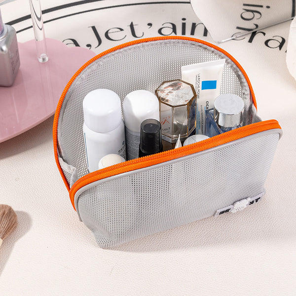 Beilian's new hand-held toilet bag, mesh bag, medium bag, portable travel storage bag, beach lipstick cosmetic bag wholesale