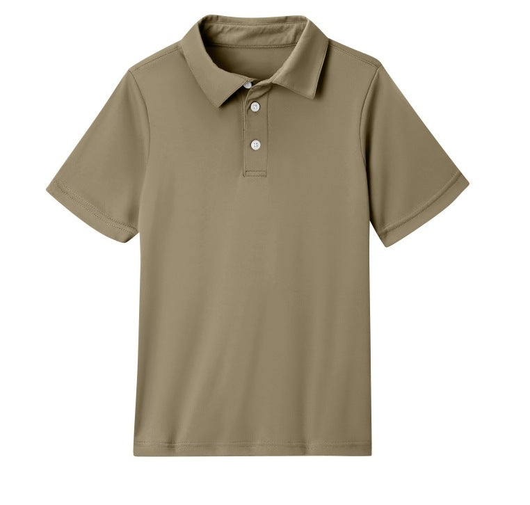 cross-border   kids' everyday casual short-sleeve solid color tops t-shirts polo shirts