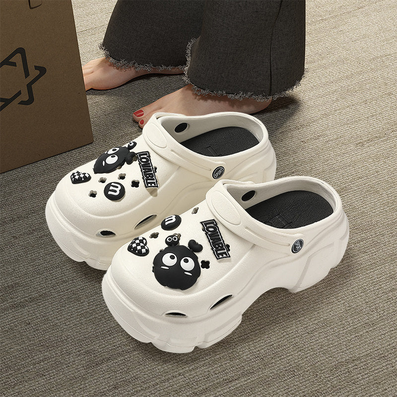 Women's clogs eva outdoor wearable thick sole non-slip 2025 new beach closed-toe sandals and slippers - summer collection