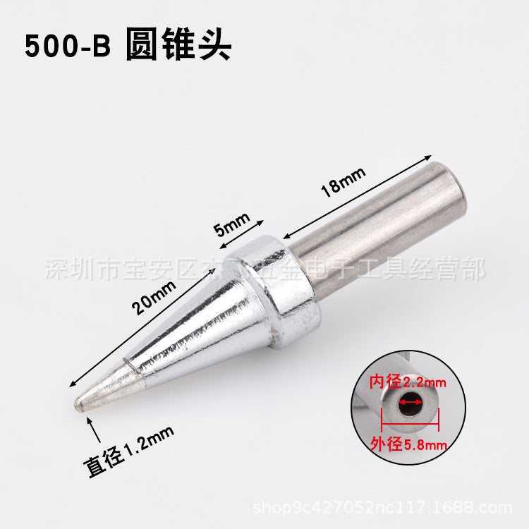 205 soldering iron head 500-4C/5C/6C8C soldering iron nozzle, high frequency 150W high power 3000A soldering iron head 500-K