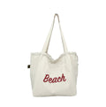 2026 spring korean style cute shoulder bag women's letter print canvas tote bag large capacity trendy casual