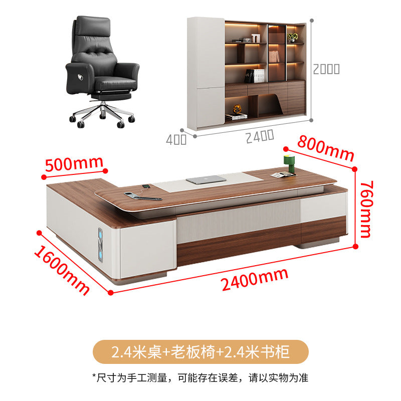 Saint li office desk boss desk and chair combination light luxury classy office president desk 2m executive desk casual