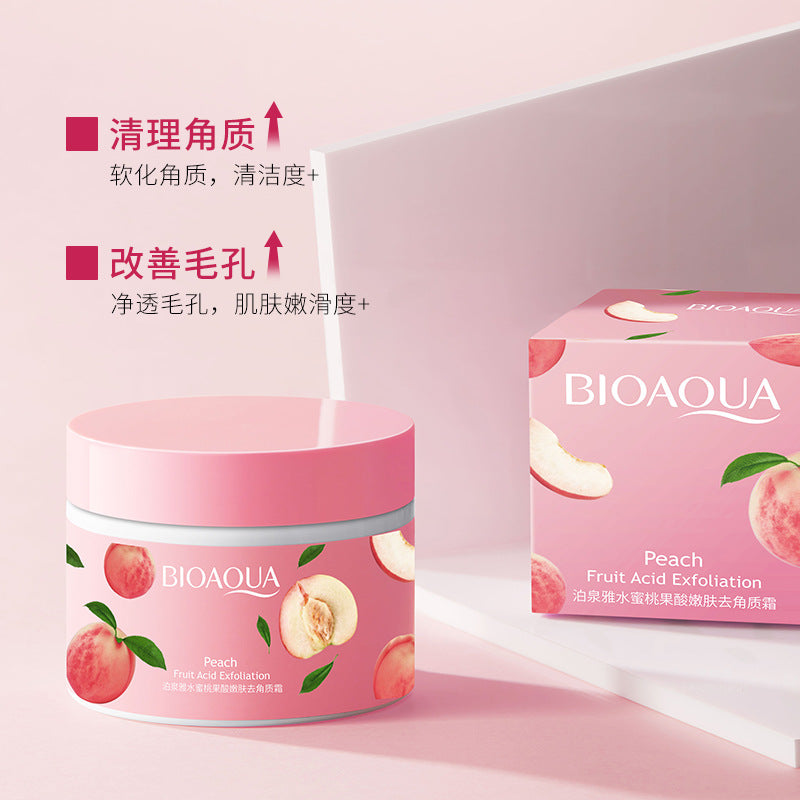 Boquanya Peach Acid Rejuvenation Exfoliating Cream Smooth Moisturizing Hydrating Fresh Smooth Facial