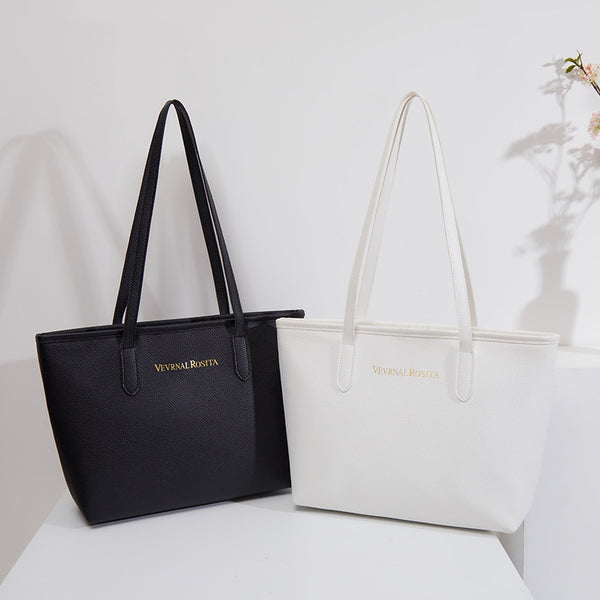 Premium sense women's shopping bag 2025 Korean version VR new large capacity women's shoulder bag Tote bag Tote bag