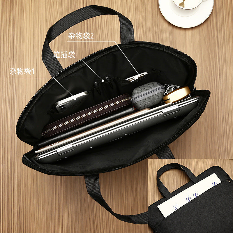 Yiyunchen business document bag men's briefcase custom logo Oxford cloth storage bag a4 document bag briefcase