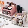 Desktop cosmetic multifunctional storage office pen holder makeup brush lipstick eyebrow pencil drawer compartment dressing box