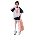 Girls' summer outfit  new trendy summer clothes kids casual children's wear girls' big kids stylish sportswear summer style
