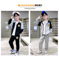 Boys' spring outfit set:  new collection for mid-to-large children - spring/autumn activewear, trendy kids' spring sweatshirt