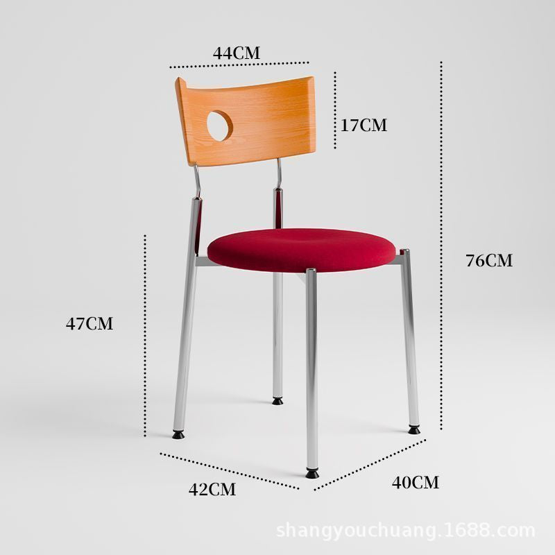 Used dining chairs, durable solid wood dining table and chairs, designer influencer minimalist high-end wabi-sabi style french retro chairs
