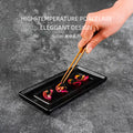 Japanese retro cuisine: instagram-worthy, high-end, creative frosted dessert plate, sashimi plate, restaurant pastry creative presentation
