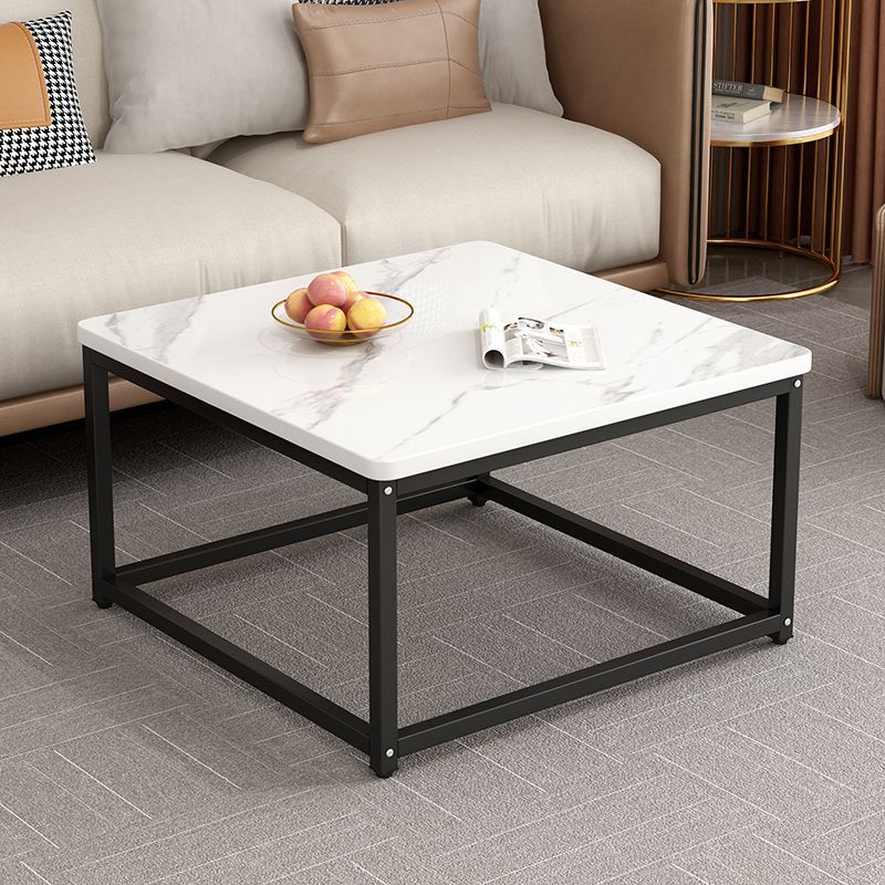 Accessible luxury square coffee table living room rental house for home small table casual modern small apartment tea table 2026new arrival
