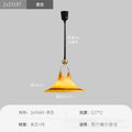 Vintage-style extendable spiral pendant glass chandelier - retro caramel stripe hand-crafted glass pendant light