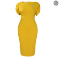 D581 european and american export  new short-sleeve round neck fashionable elegant ol bodycon african plus size dress