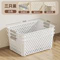 Plastic storage baskets desktop organizer household storage box snack toy storage basket multiple set