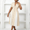 D3360  cross-border e-commerce  new women's fashionable and elegant commuter blazer with color block design