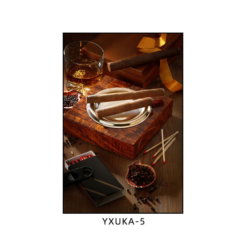 Cigar decorative painting bar clear bar hanging painting smoking retro coffee shop theme restaurant dining hotel box mural