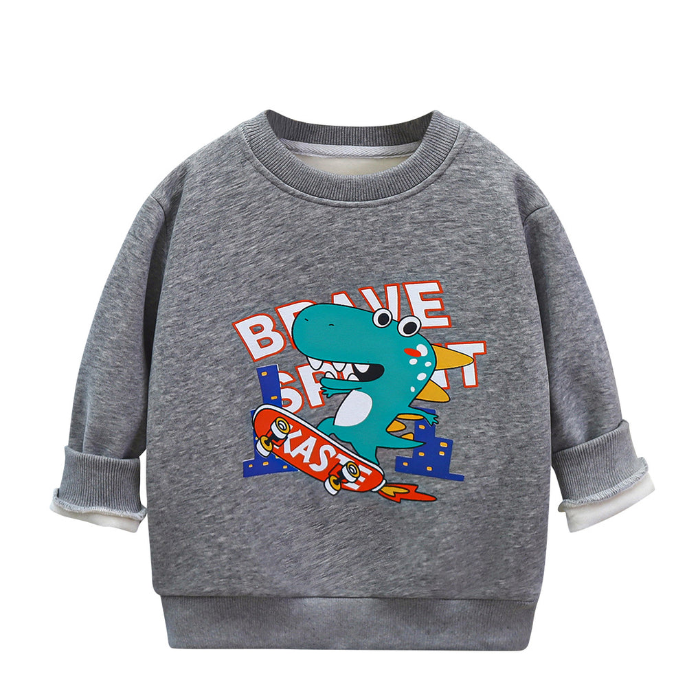 Children's hoodies:  autumn collection - thickened long-sleeve t-shirts for boys and girls, infant and toddler pullover tops
