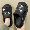 2025new arrival croc shoes men's summer outwear outdoor women's thick solenon-slip couple men's sandals