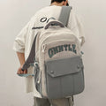 New lightweight american retro style backpack for middle school, high school, and college students - large capacity, multifunctional, wholesale