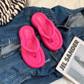 Eva flip-flops women's summer outwear 2025 new arrivalcasual soft thick sole flip-flops beach sandals can plaid