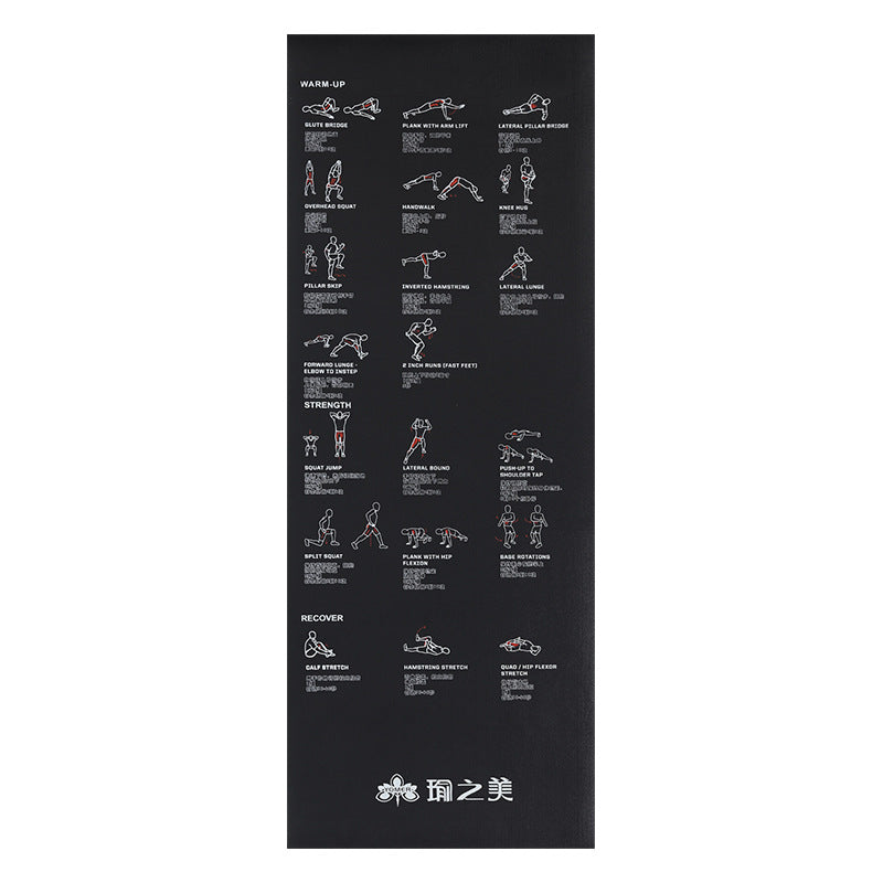 Fitness mat manufacturer: high-density black mat, legendary mat, thickened pvc sports jump rope shock-absorbing sound-proofing mat