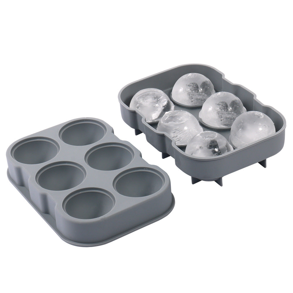 Food grade silicone integrated 4 rose ice grid small size silicone ice whiskey Ice Hockey silicone mold