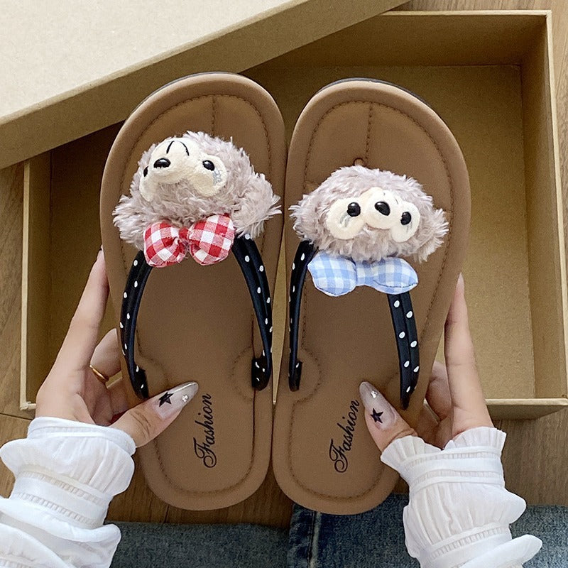Classy touching flip-flops for women cartoon summeroutwear soft bottomfashion2025new arrivaleasiest for matchpopular sandals wholesale