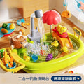 Girls play house sink electric fishing basin kidsartificial fruit and vegetable kitchenware summer water toys