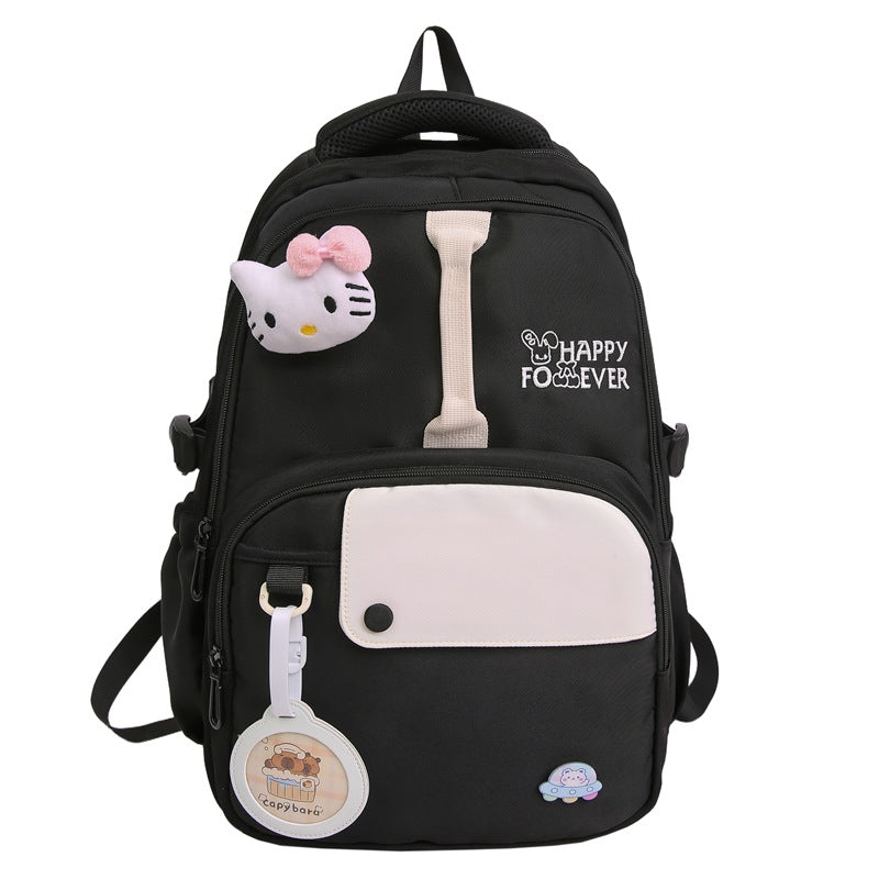 School bag new cute girl Korean middle school student high school student large capacity lightweight backpack travel backpack