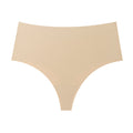 e-commerce wholesale seamless underwear women's high waist plaid seamless breathable tummy control pants moisture-absorbing sports ice silk underwear