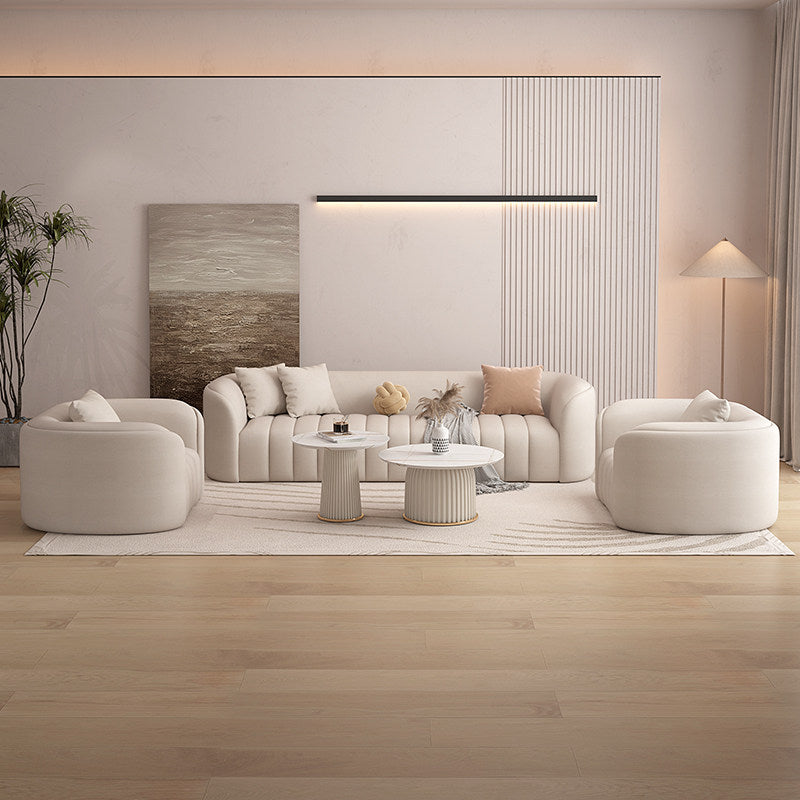 Small apartment, accessible luxury living room sofa, cream style, popular model, reception, medical and beauty salon, rest area, sofa, coffee table combination