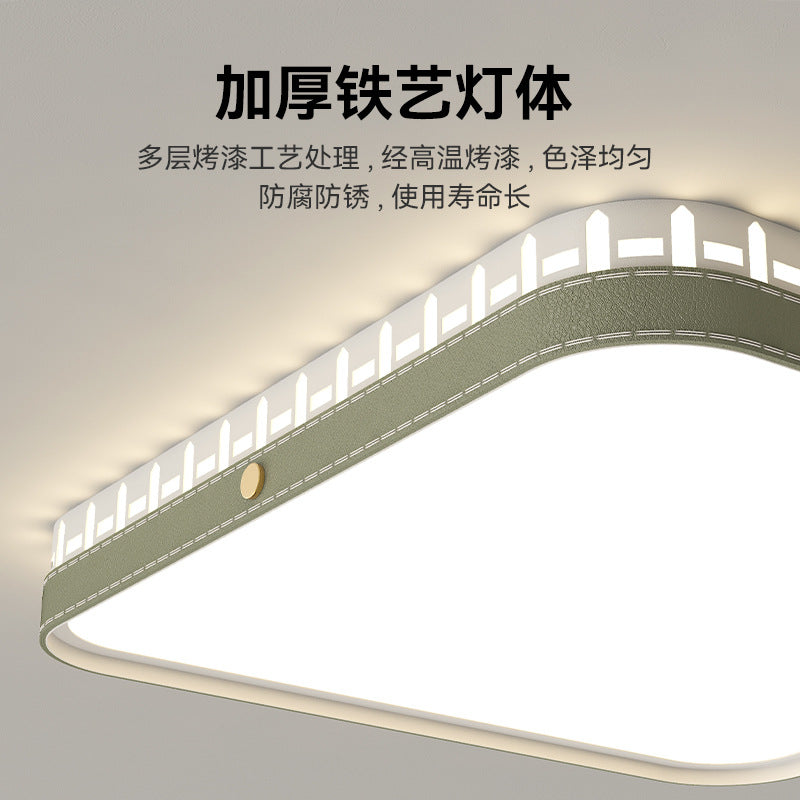 Living room ceiling light 2025 new modern simple atmosphere cream wind eye protection three rooms two halls whole house lighting package
