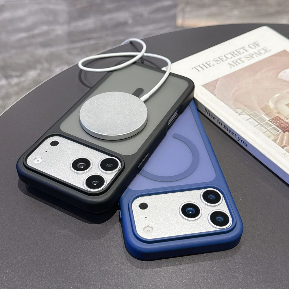 Iphone 17 pro max phone case - minimalist matte skin feel, magnetic, business style, drop-proof, compatible with iphone 11 protective cover