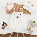 Baby summer clothes boys and girls baby suspender jumpsuit vest hairy outing clothes thin bag butt cartoon crawling clothes