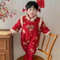 Newborn infant rompers baby clothes autumn and winter outfits new year's outfit winter baby first birthday dress outdoor wear onesies