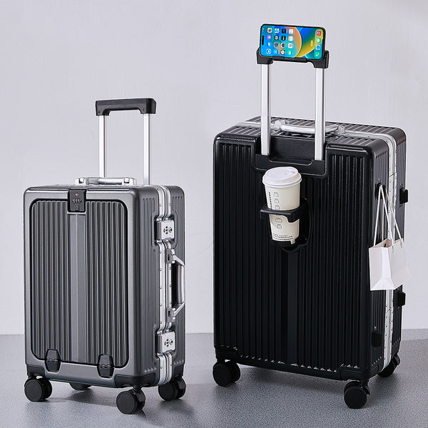 Yongsheng suitcase 20-inch boarding case password customs lock aluminum frame suitcase 24-inch anti-drop universal wheel trolley case