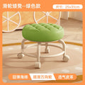 Baby carrying handy gadget universal roller pulley low stool kids toddler stool multifunctional beauty seam pedicure shoe changing stool round stool soft seat