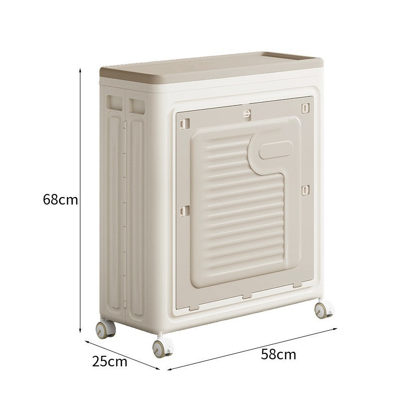 Clothes storage box Household flip large capacity with pulley Clothing sorting box Sundries Toys Quilts Storage box