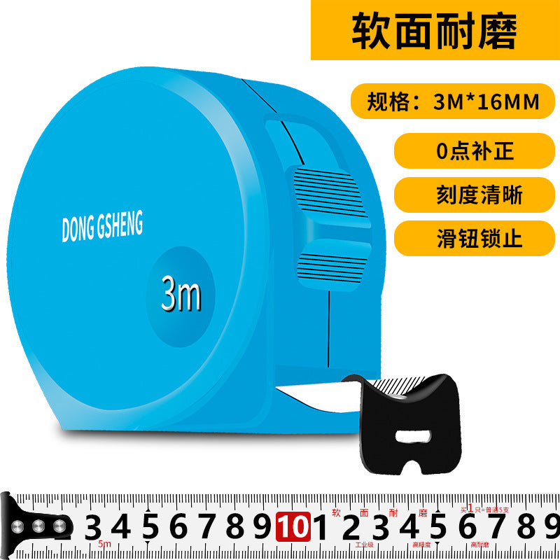 New genuine black gold steel tape measure 3 meters 5 meters 10 meters ruler box ruler thickened, hard, wear-resistant and drop-resistant manufacturers wholesale