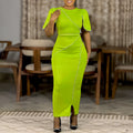 D557 women's foreign trade summer  new fashionable elegant banquet evening dress long gown african cross-border dress